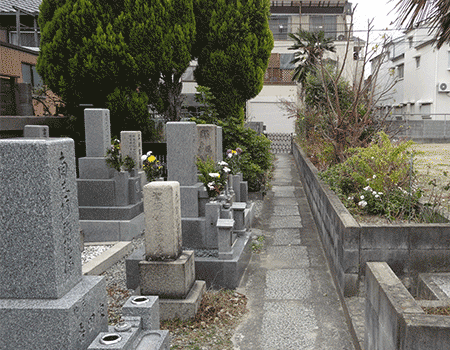 兵庫県尼崎市　稱佛寺墓地